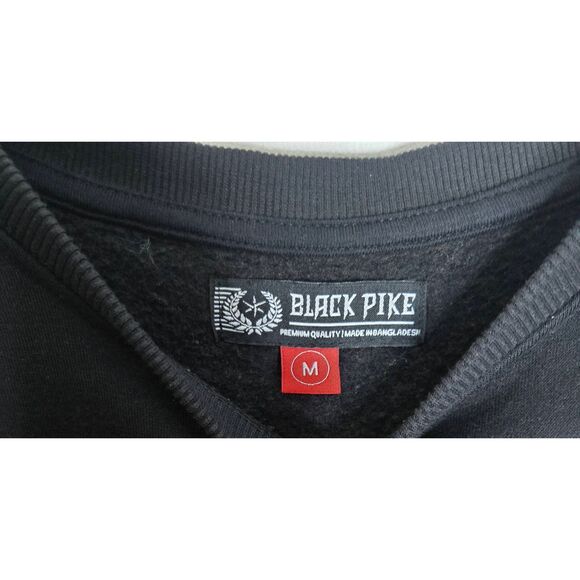 Black Pike LEGENDS NEVER DIE Juice Wrld Embroidered Black Sweatshirt Size Medium - Picture 7 of 7